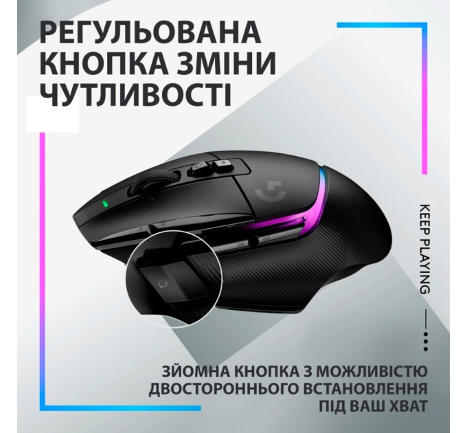 Мишка Logitech G502 X Plus Wireless Black (910-006162)