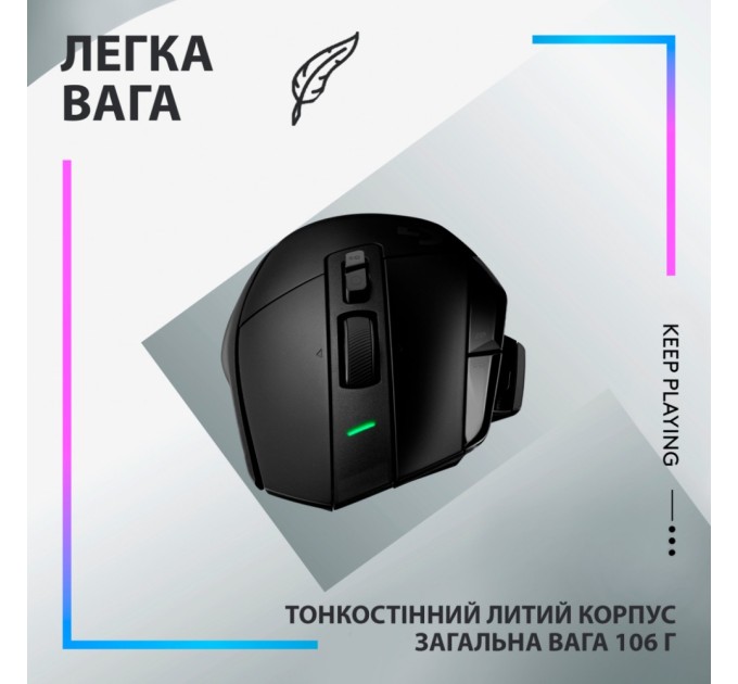 Мишка Logitech G502 X Plus Wireless Black (910-006162)