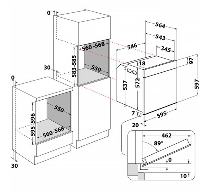 Духова шафа Whirlpool WOI5S8PM2SWAWMD54MWWOI78PT1SBA (WOI5S8PM2SWA)