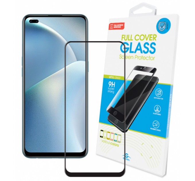 Скло захисне Global Full Glue Oppo Reno 4 Lite (1283126511165)