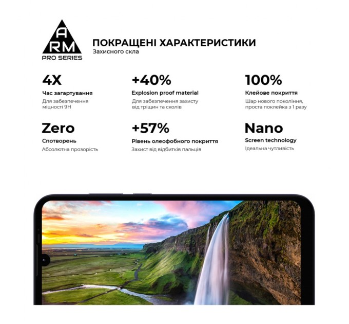 Стекло защитное Armorstandart Pro Motorola E6i Black (ARM59409)