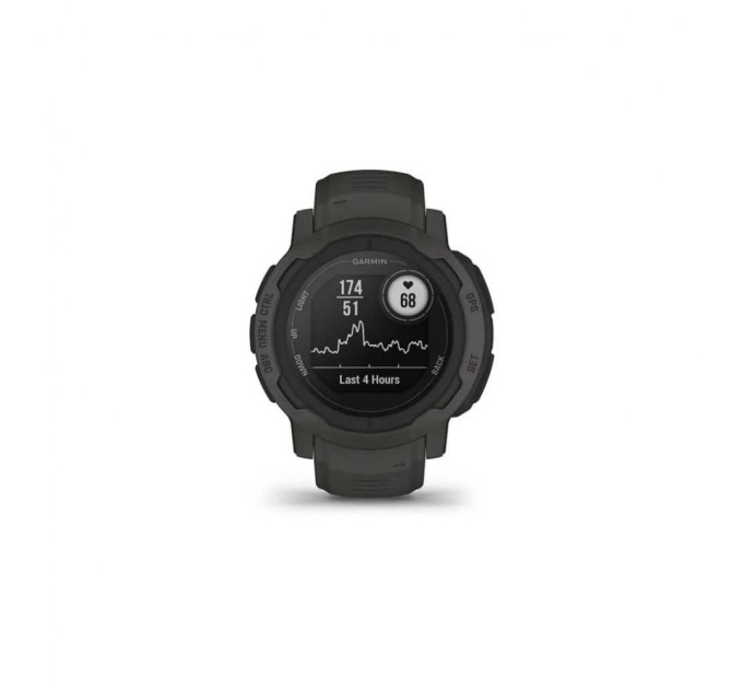 Смарт-годинник Garmin Instinct 2, Graphite, GPS (010-02626-00)