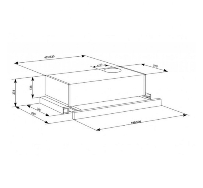 Витяжка кухонна Eleyus LOTUS 470 60 BR (LOTUS47060BR)