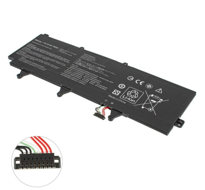 Акумулятор до ноутбука ASUS ROG Zephyrus GX701 C41N1802, 4935mAh (76Wh), 4cell, 15.4V, Li-Pol (A47844)