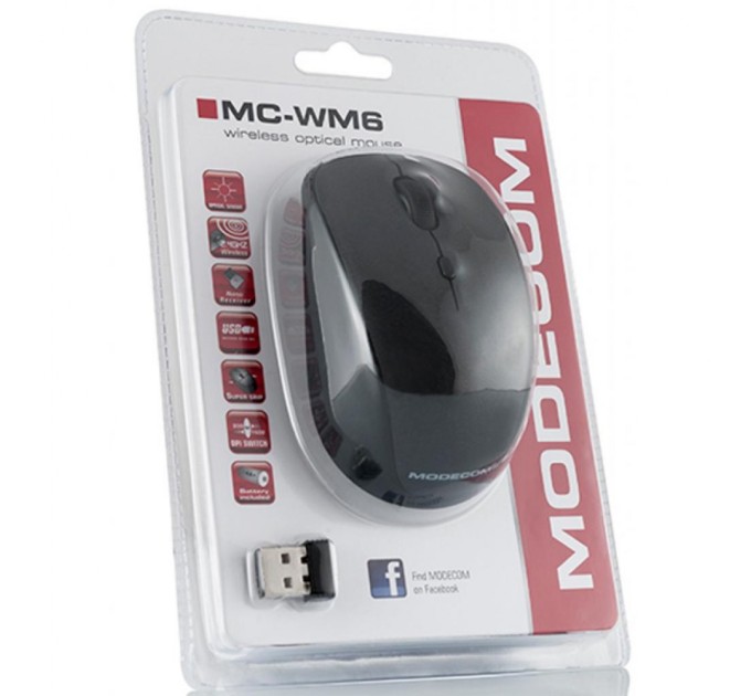 Мишка Modecom MC-WM6 BLACK (M-MC-0WM6-100)