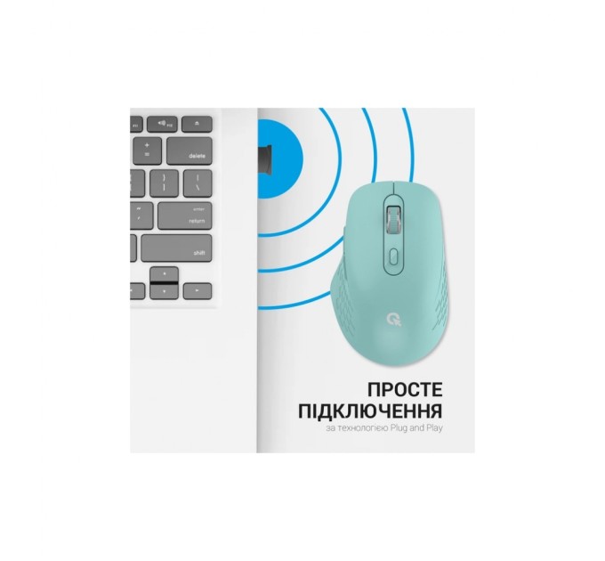 Мишка OfficePro M230M Silent Click Wireless/Bluetooth Mint (M230M)