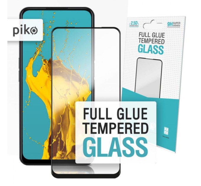 Скло захисне Piko Full Glue Oppo A52 (black) (1283126503016)