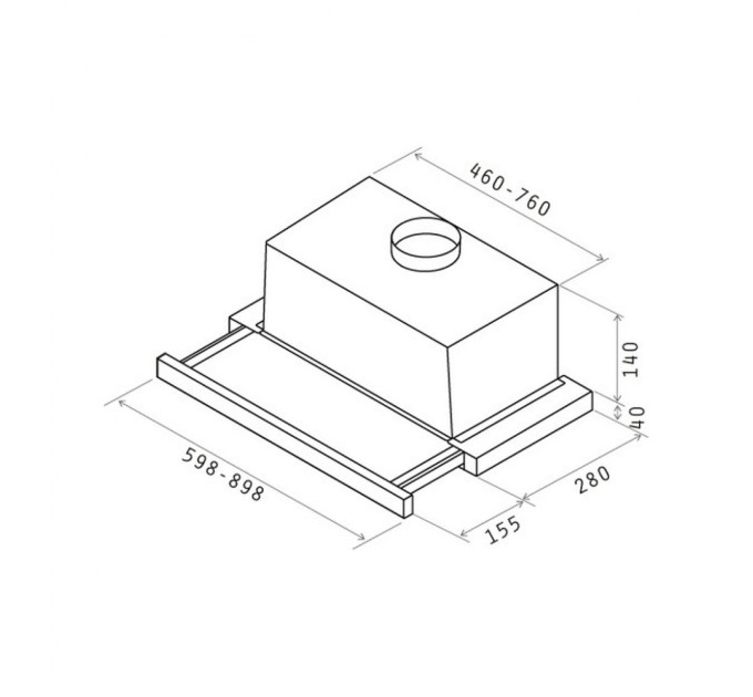 Витяжка кухонна Elica TT14 STD GRIX/A/60
