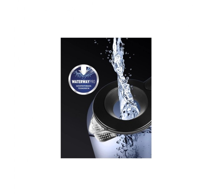 Електрочайник Polaris PWK 17103CGL Water Way Pro Чорний