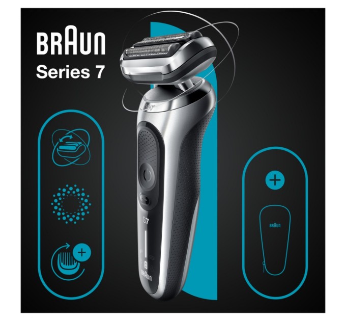 Електробритва Braun Series 7 71-S1000s SILVER / BLACK