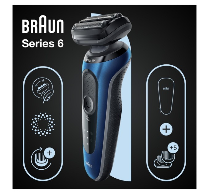 Электробритва Braun Series 6 61-B1500s BLUE / BLACK