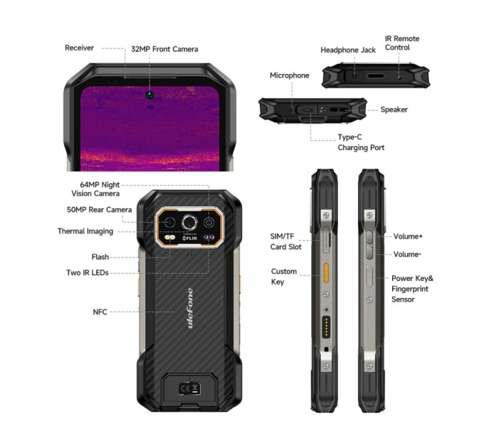 Мобільний телефон Ulefone Armor 27T 12/256Gb Black (6975326663885)