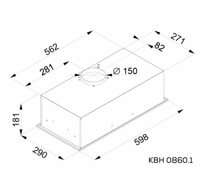 Витяжка кухонна Kernau KBH 0860.1 B