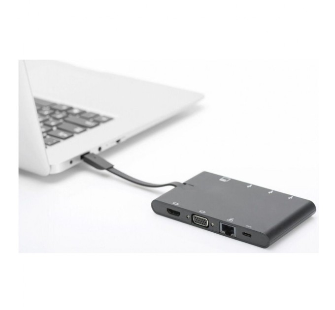 Порт-реплікатор Digitus Travel USB-C, 9 Port (DA-70865)