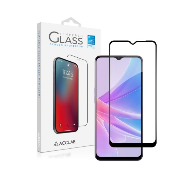 Скло захисне ACCLAB Full Glue Oppo A58 (1283126565144)