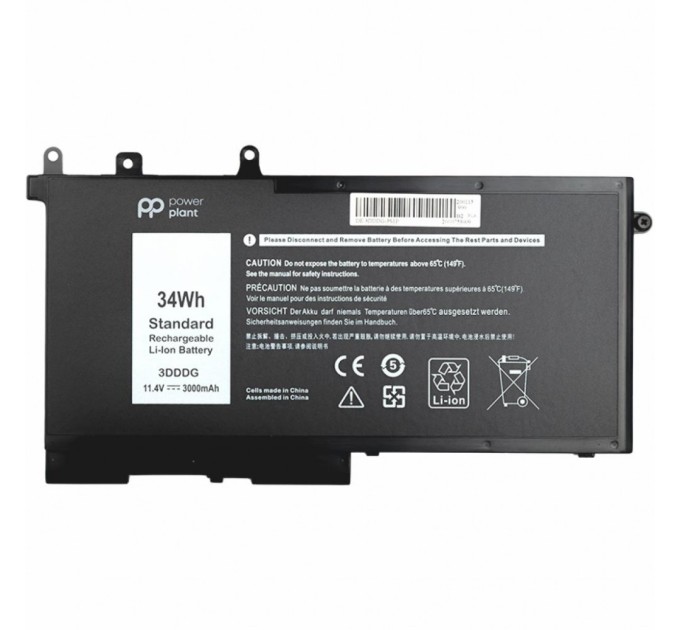 Акумулятор до ноутбука DELL Latitude E5580 (3DDDG) 11.4V 3000mAh PowerPlant (NB441259)