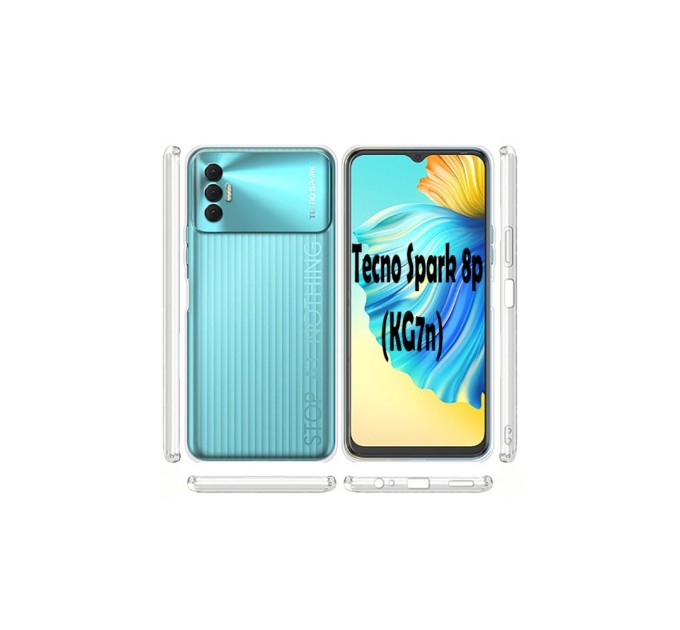 Чохол до мобільного телефона BeCover Tecno Spark 8p (KG7n) Transparancy (707628)