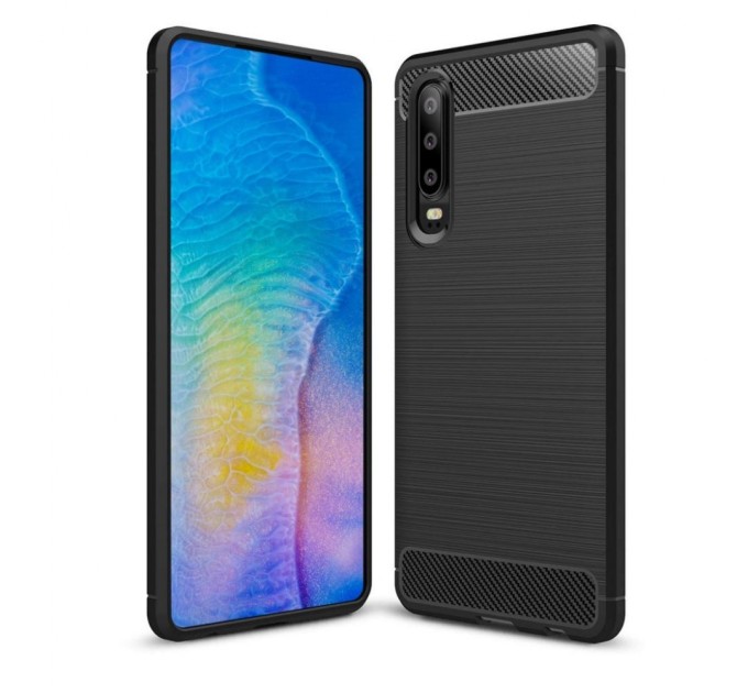 Чехол для моб. телефона Laudtec для Huawei P30 Carbon Fiber (Black) (LT-P30B)