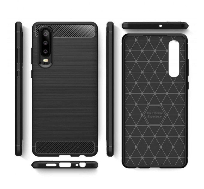 Чехол для моб. телефона Laudtec для Huawei P30 Carbon Fiber (Black) (LT-P30B)