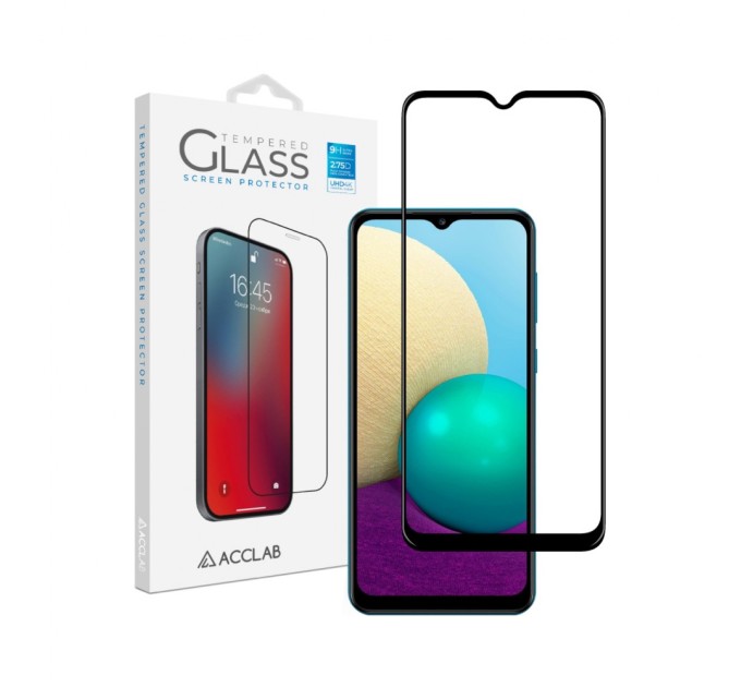 Скло захисне ACCLAB Full Glue Samsung A02 (1283126509605)