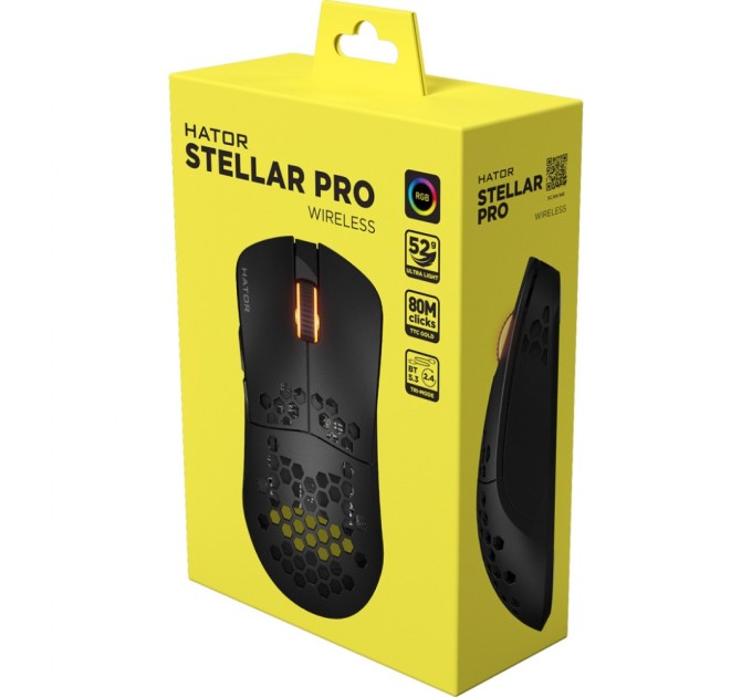 Мишка Hator Stellar PRO Wireless Black (HTM-550)