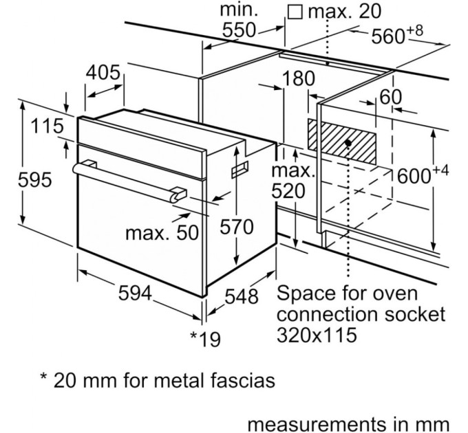 Духова шафа Bosch HBJ558YB3Q