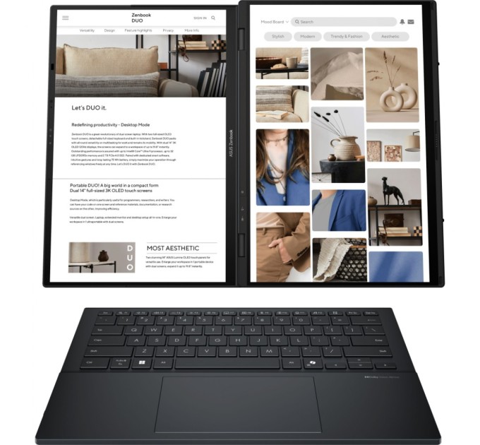 Ноутбук ASUS Zenbook Duo UX8406CA-PZ043W (90NB14X1-M001J0)