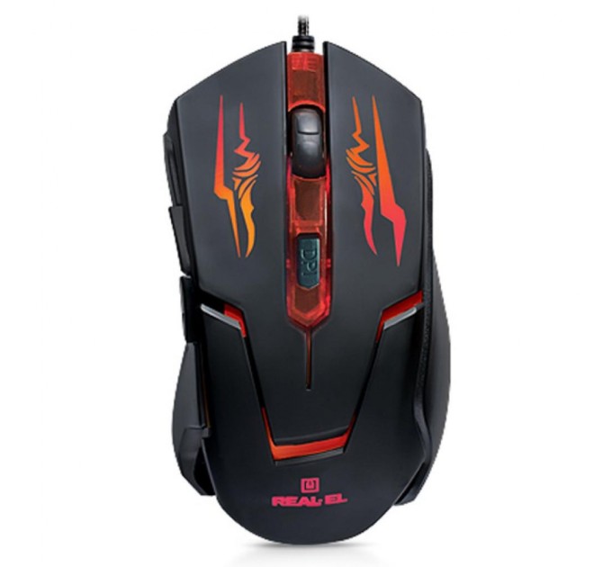 Мишка REAL-EL RM-520 Gaming, black