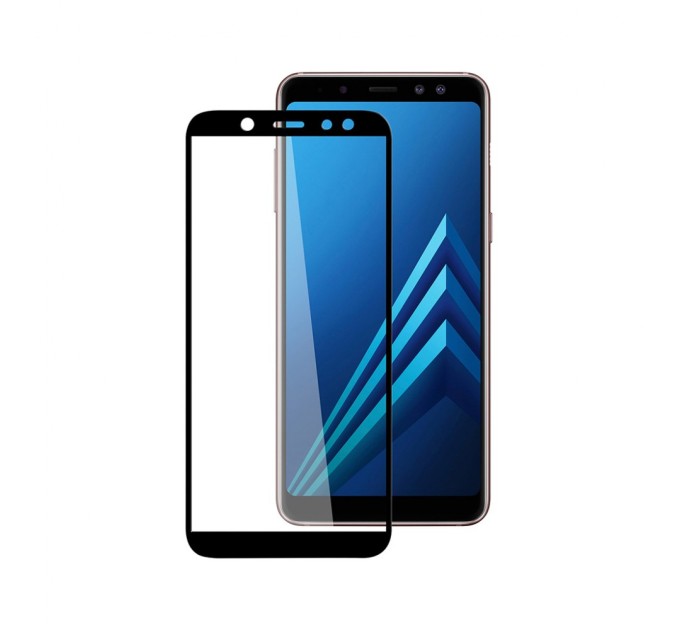 Стекло защитное PowerPlant Full screen Samsung Galaxy A6, Black (GL605316)