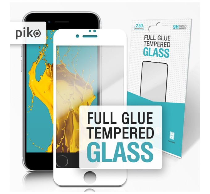 Скло захисне Piko Full Glue Apple iPhone 7 white (1283126492969)