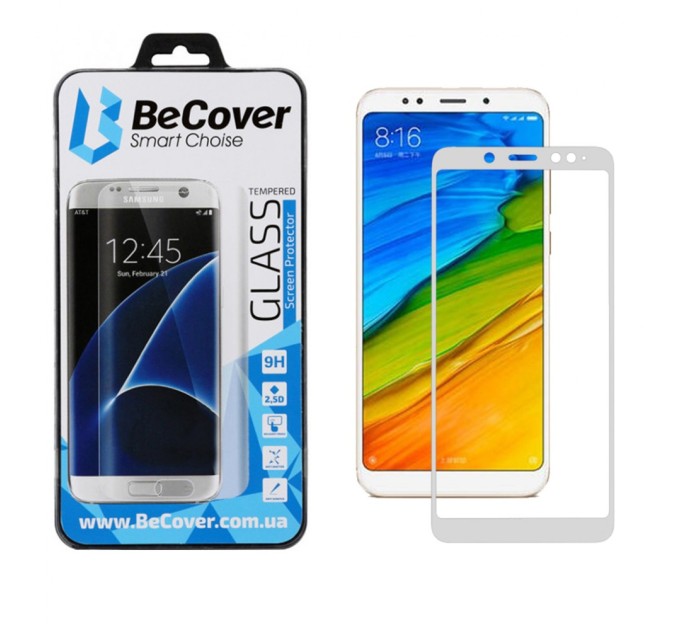 Скло захисне BeCover Xiaomi Redmi Note 5 White (702226) (702226)