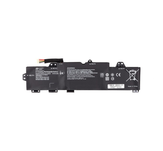 Акумулятор до ноутбука HP EliteBook 850 G5 (TT03XL) 11.55V 4850mAh PowerPlant (NB462131)