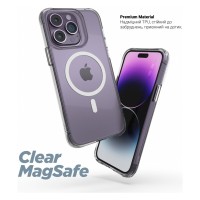 Чохол до мобільного телефона Armorstandart Clear Magsafe Apple iPhone 15 Pro Max Tansparent (ARM71052)