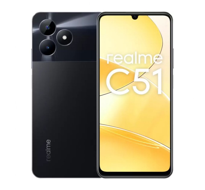 Мобільний телефон realme C51 4/128GB Carbon Black