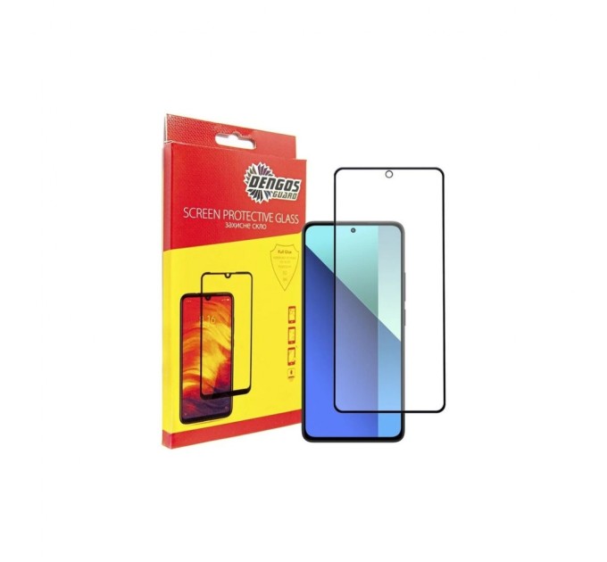 Чохол до мобільного телефона Dengos Kit for Xiaomi Redmi Note 13 4G case + glass (Mint) (DG-KM-62)