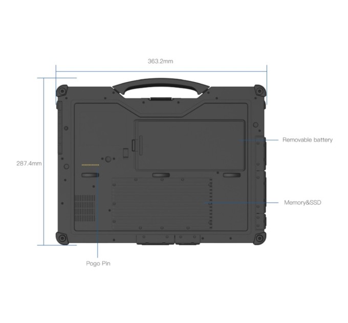 Ноутбук Vinga Scout X14A (X14A-123516512BWP)
