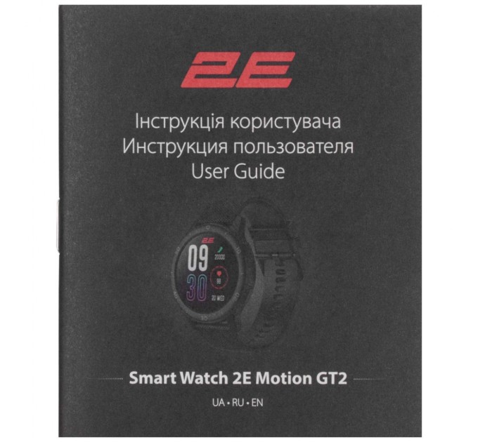 Смарт-годинник 2E Motion GT2 47mm Black-Red (2E-CWW21BKRD)