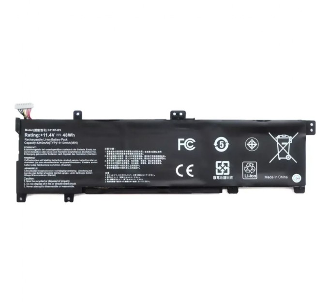 Акумулятор до ноутбука Asus K501 B31N1429, 4200mAh (48Wh), 3cell, 11.4V, Li-ion AlSoft (A47925)