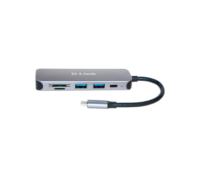 Концентратор D-Link DUB-2325 2xUSB3.0, 1xUSB TypeC, 1xSD, 1x-microSD, USB TypeC (DUB-2325)