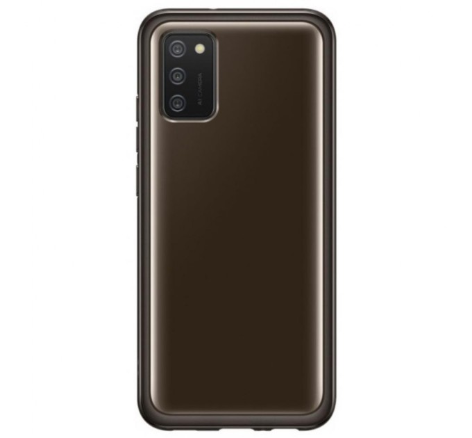 Чехол для моб. телефона Samsung Soft Clear Cover Galaxy A02s (A025) Black (EF-QA025TBEGRU)