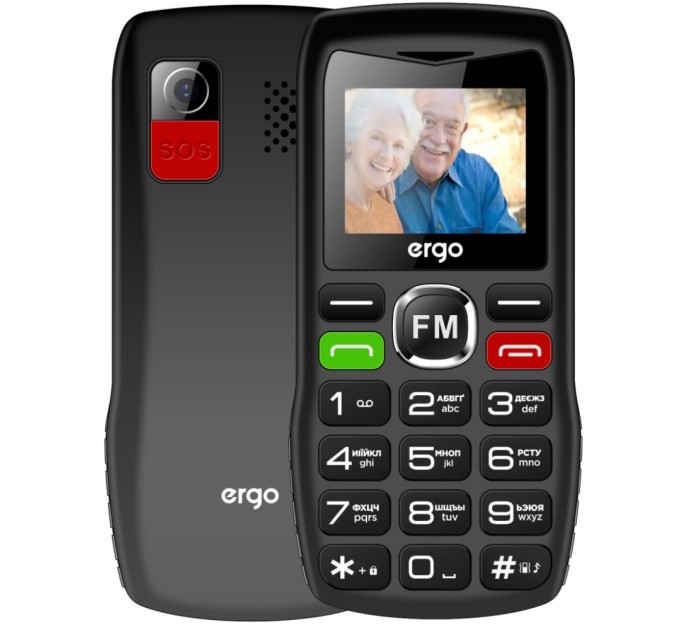 Мобільний телефон Ergo R182 Black