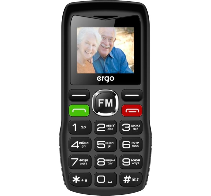 Мобільний телефон Ergo R182 Black