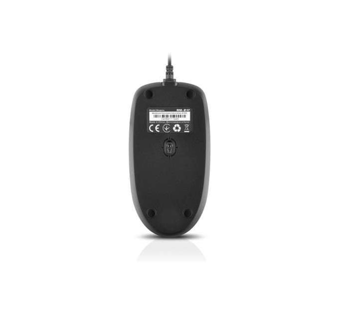 Мишка REAL-EL RM-217 USB Black/Gray (EL123200038)