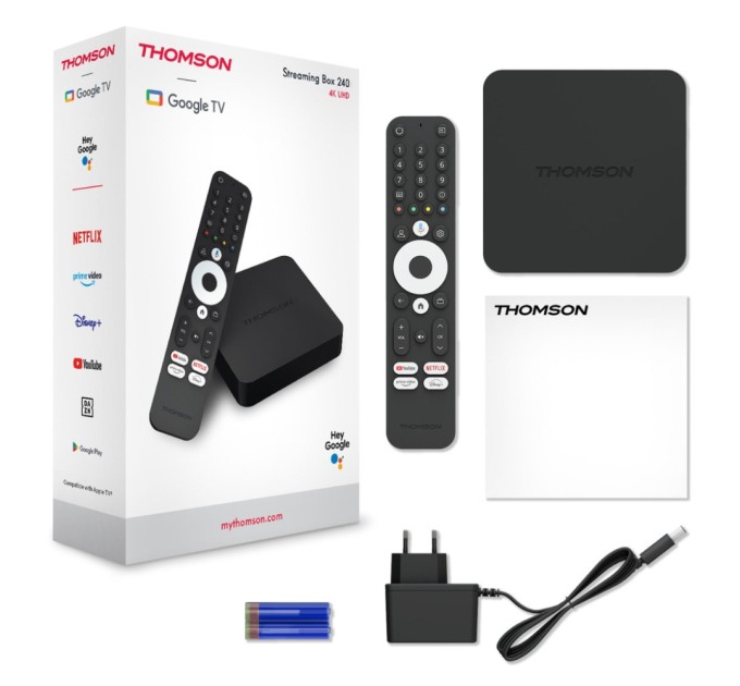 Медіаплеєр THOMSON Streaming Box 4K 2/32 GB 240G (241225)