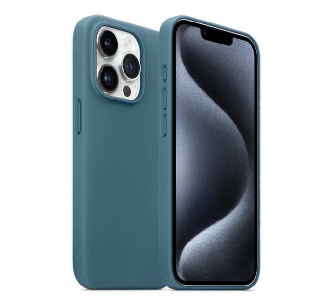 Чохол до мобільного телефона Armorstandart FAKE Leather Case Apple iPhone 15 Pro Max Sea Blue (ARM76310)