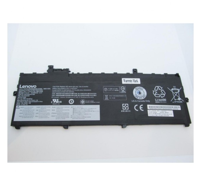 Акумулятор до ноутбука Lenovo ThinkPad X1 Carbon (5th Gen) 01AV429, 4920mAh (57Wh), 4cell, (A47248)