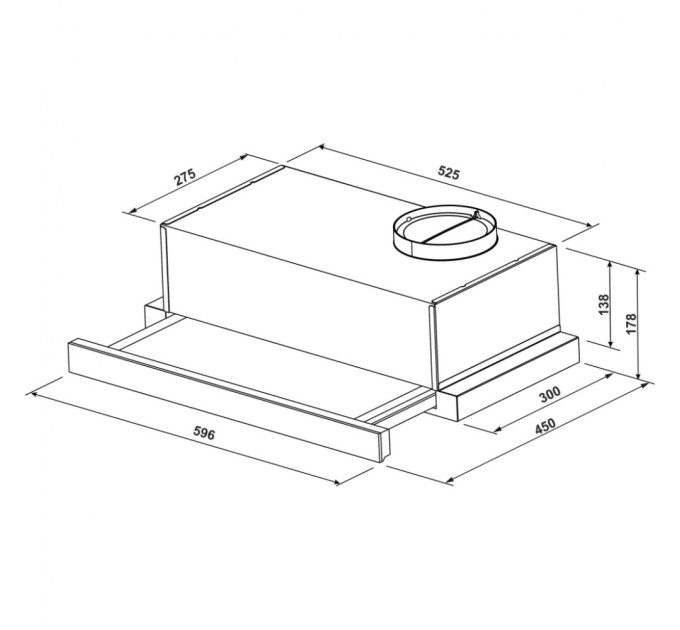 Витяжка кухонна GRANADO Telde 602-450 white (GCH316255)