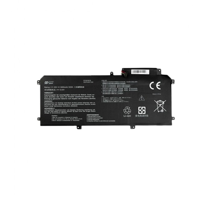 Акумулятор до ноутбука ASUS ZenBook UX330 C31N1610, 4680mAh (54Wh), 3cell, 11.55V, Li-Pol (A47881)