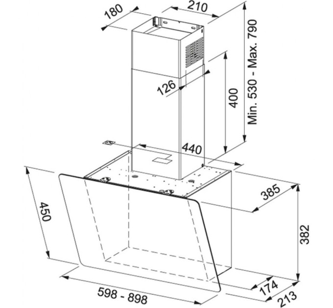 Витяжка кухонна Franke FPJ 915 V BK/DG (330.0573.295)