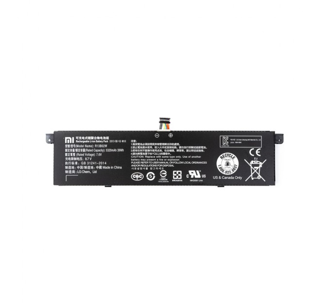 Аккумулятор для ноутбука PowerPlant Xiaomi Mi Air 13.3" Series (R13B02W) 7.6V 5230mAh (NB441457)